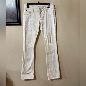 Hudson White Denim Pants